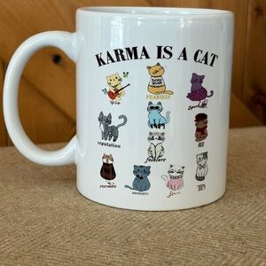 NWT Karma is a Cat Mug